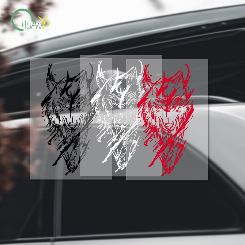 Motorcycle Gear Protection - Dark magic wolf car decals car