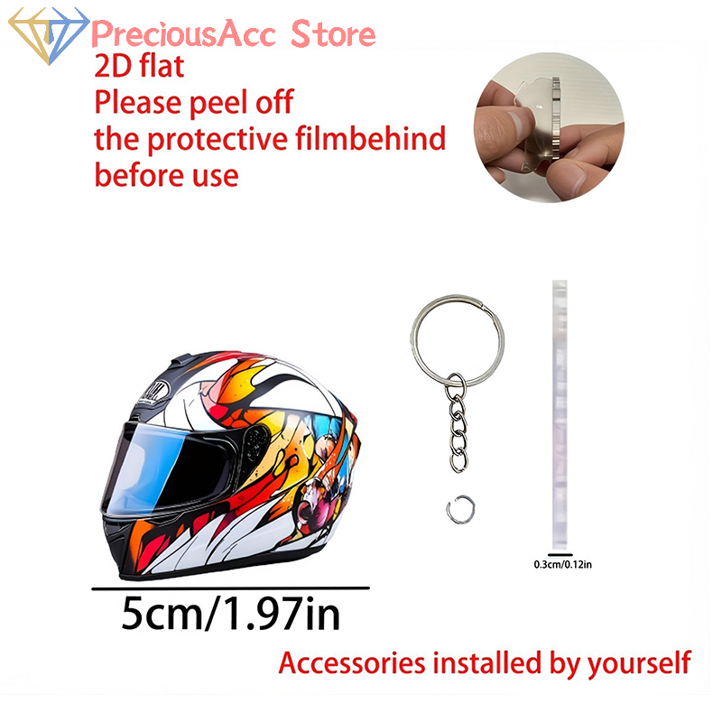 Hot Sale Keychain Helmet 2D Fl - Motorcycle Gear Auto ulasan dan harga