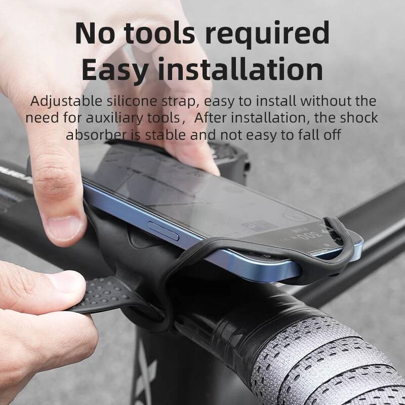 Universal Silicone Bike Bicycl - Phone Mount Handlebar ulasan dan harga